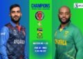 AFG vs SA Champions Trophy 2025