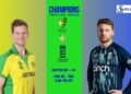 AUS vs ENG Champions Trophy 2025