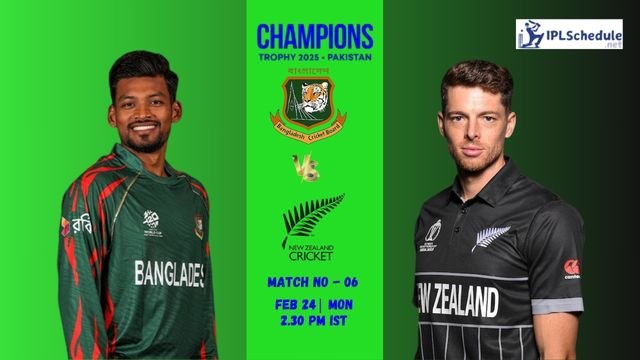 BAN vs NZ Champions Trophy 2025