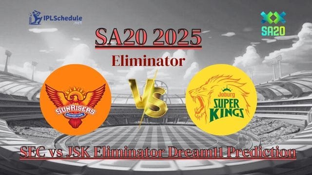 SEC vs JSK Eliminator Dream11 Prediction