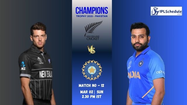 NZ vs IND Champions Trophy 2025