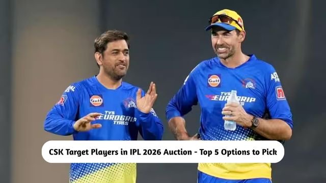CSK Target Players in IPL 2026 Auction
