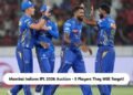 Mumbai Indians IPL 2026 Auction