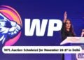 WPL Auction Scheduled for November 26-27
