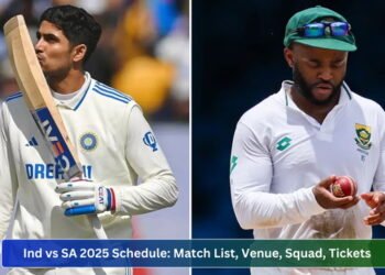Ind vs SA 2025 Schedule
