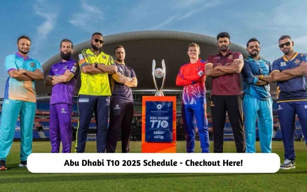 Abu Dhabi T10 2025 Schedule