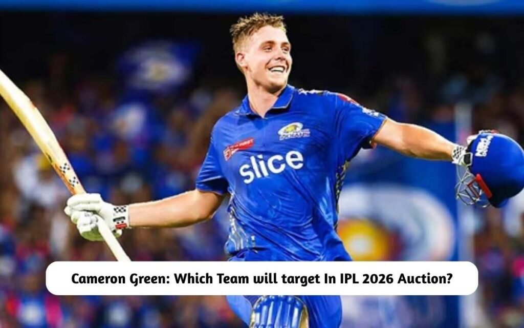 Cameron Green IPL 2026 Auction