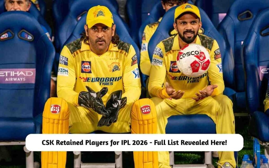 CSK Retained Players