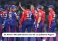 DC Women's WPL 2026 Retention