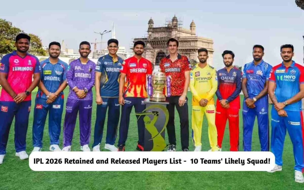 IPL 2026 Retained and Released Players List