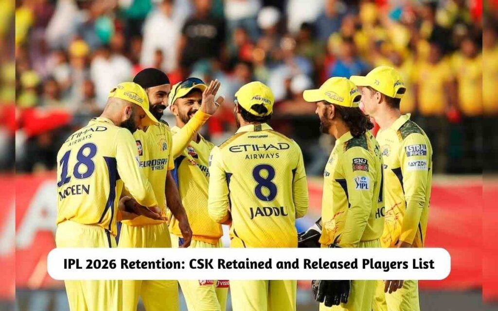 CSK Retained and Released Players List