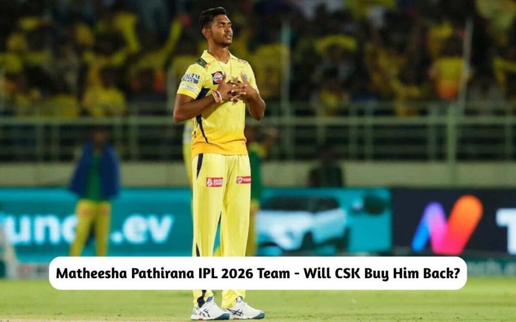 Matheesha Pathirana IPL 2026 Team