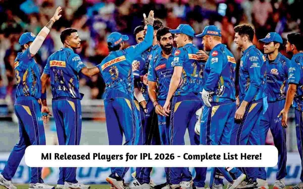 MI Released Players for IPL 2026