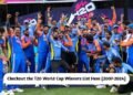 T20 World Cup Winners List