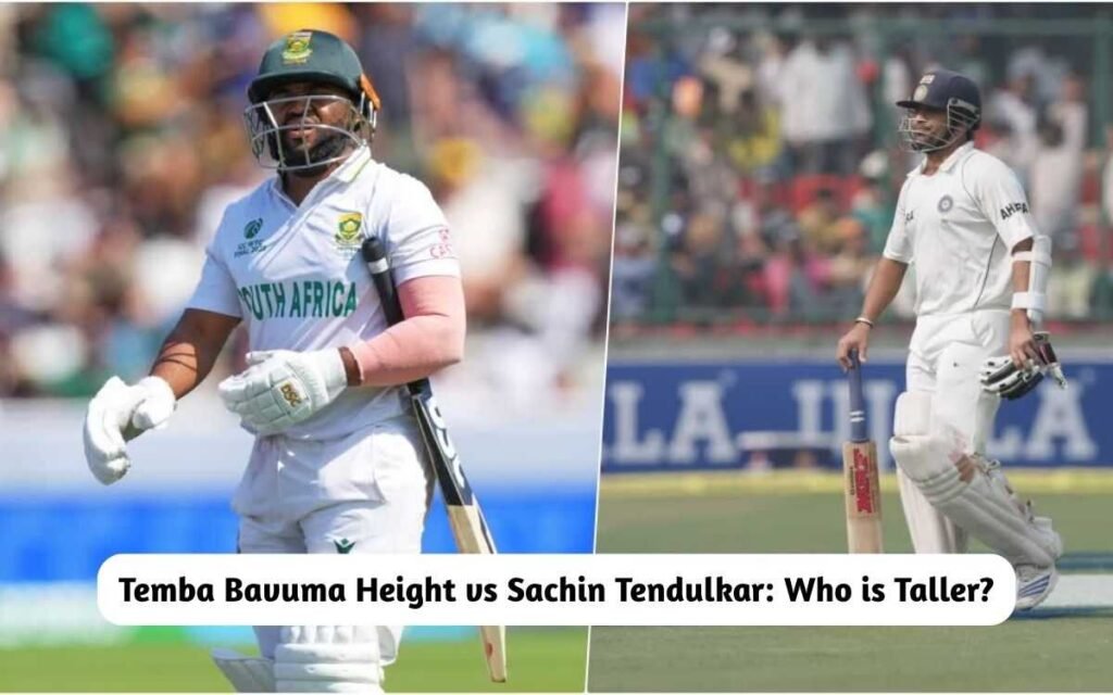 Temba Bavuma Height vs Sachin Tendulkar