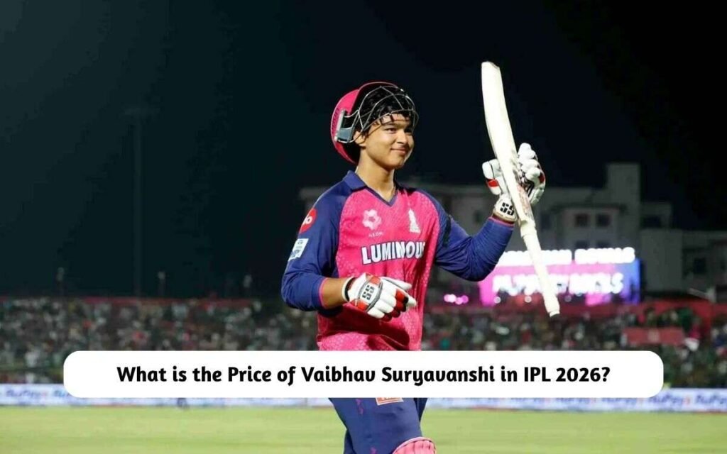 Vaibhav Suryavanshi IPL 2026 Price