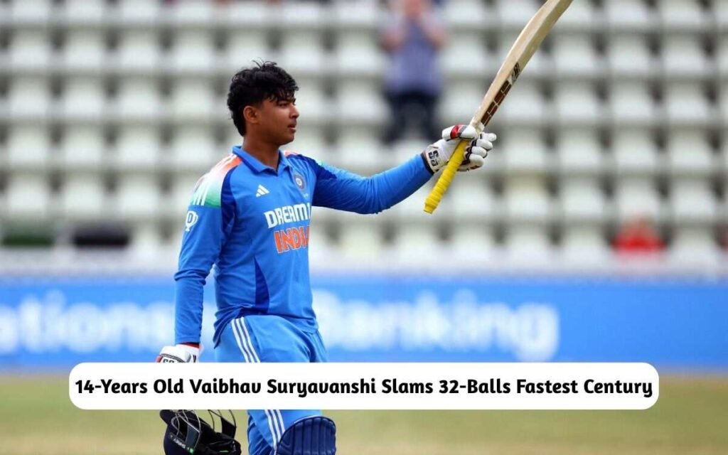 Vaibhav Suryavanshi Slams 32-Balls Century