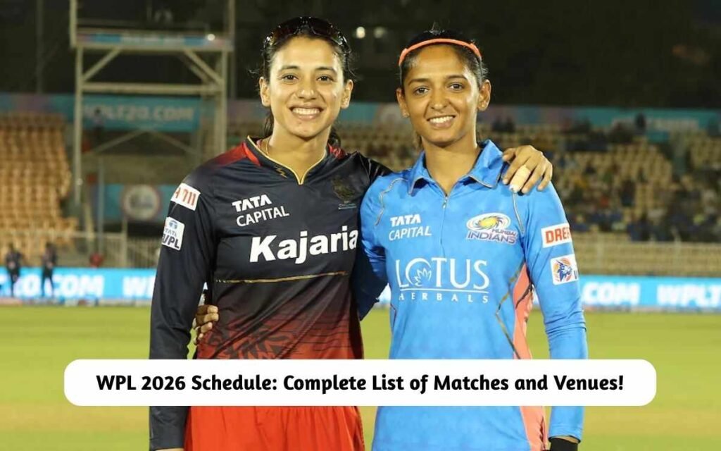 WPL 2026 Schedule