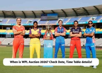 WPL Auction 2026 Date, Time Table details!