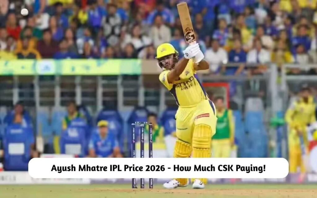 Ayush Mhatre IPL Price 2026