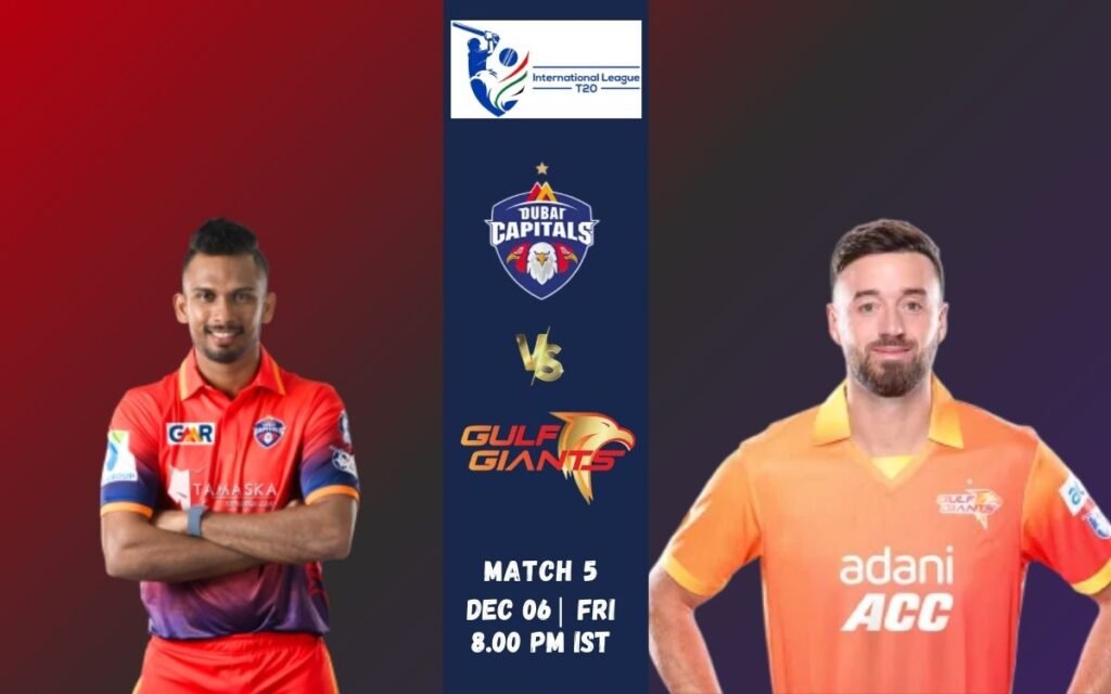 DCP vs GG Preview ILT20 2025-26