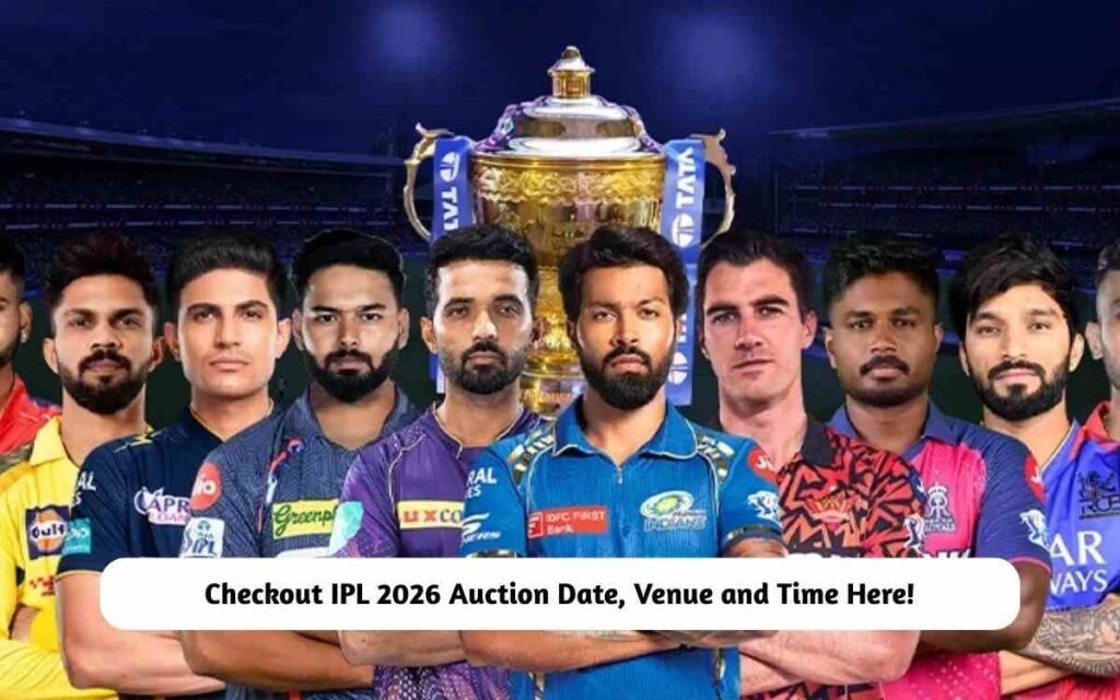 IPL 2026 Auction Date and Details