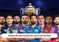 IPL 2026 Auction Date and Details