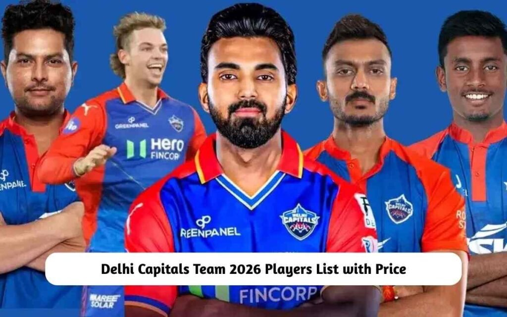Delhi Capitals Team 2026 Players List with Price