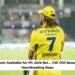 CSK CEO Reveals the Heartbreaking News on MS Dhoni