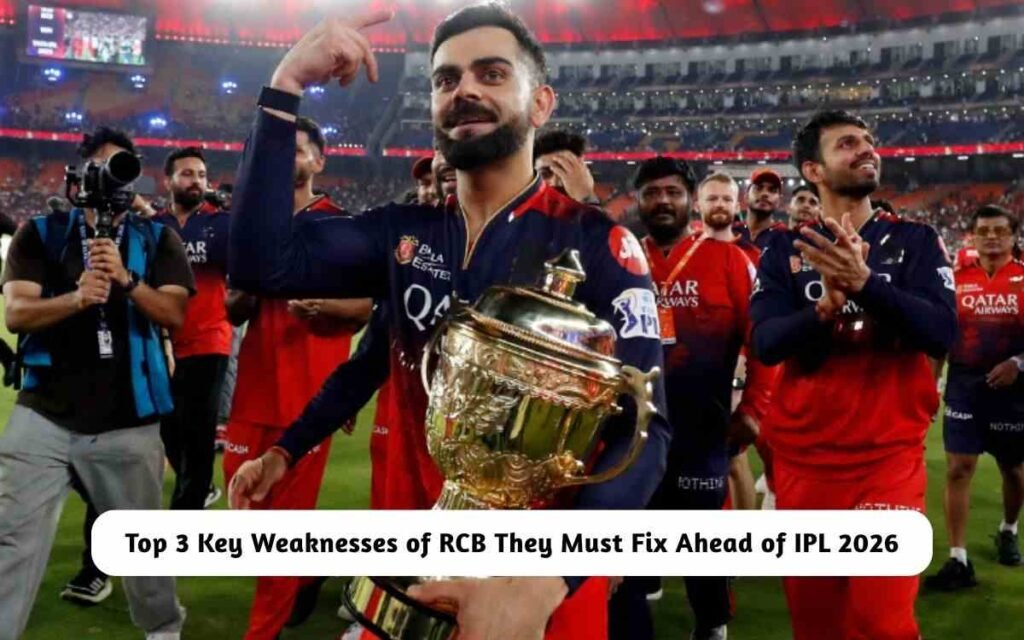 IPL 2026 Top 3 Key Weaknesses of RCB