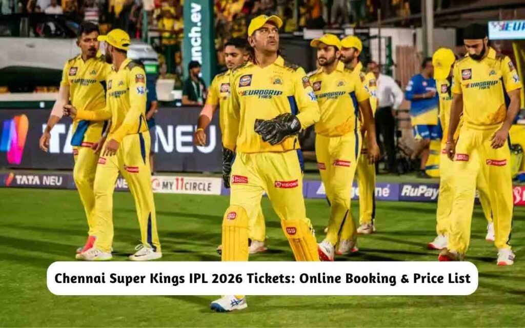 Chennai Super Kings IPL 2026 Tickets