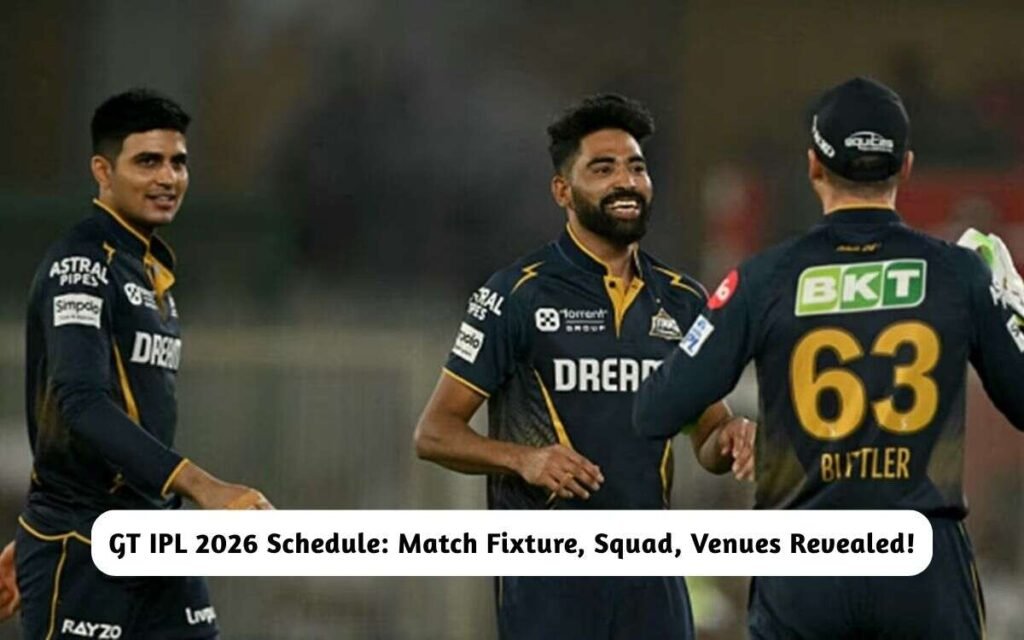 GT IPL 2026 Schedule