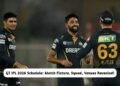 GT IPL 2026 Schedule