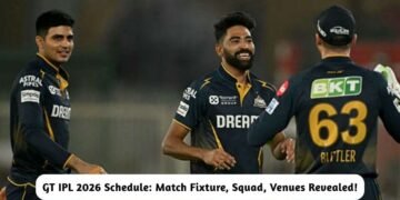 GT IPL 2026 Schedule