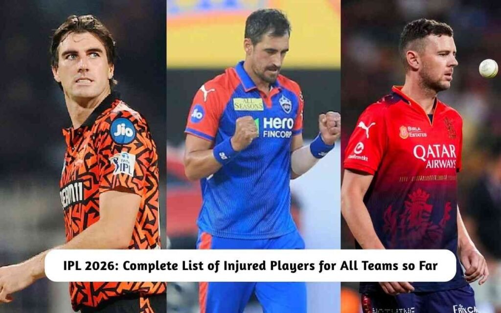 IPL 2026: List of Injured Players