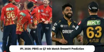 IPL 2026: PBKS vs GT 4th Match Prediction