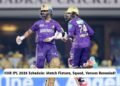KKR IPL 2026 Schedule