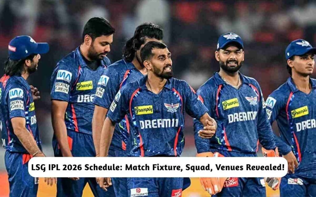 LSG IPL 2026 Schedule