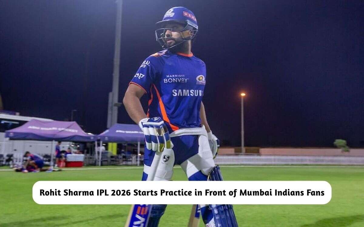 Rohit Sharma IPL 2026 Starts Practice in Front of Mumbai Indians Fans ...