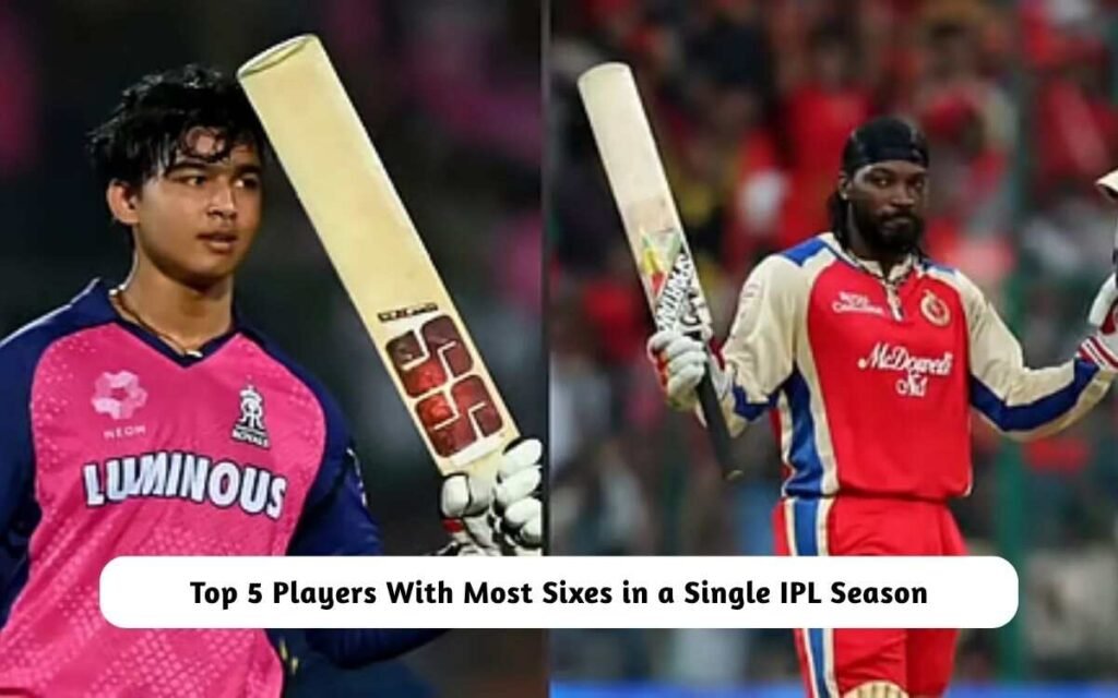 Top 5 Players With Most Sixes